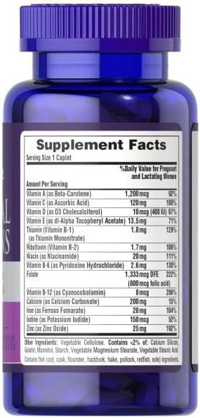 Prenatal Vitamins – 100 Caplets