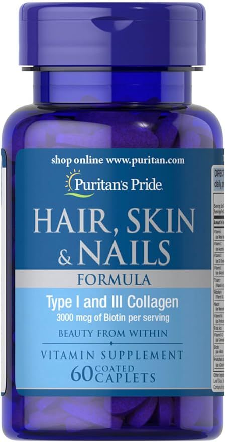 Hair, Skin & Nails + Collagen – 60 Caplets