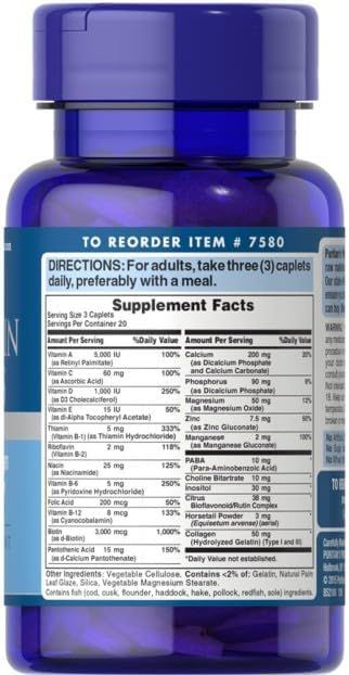 Hair, Skin & Nails + Collagen – 60 Caplets