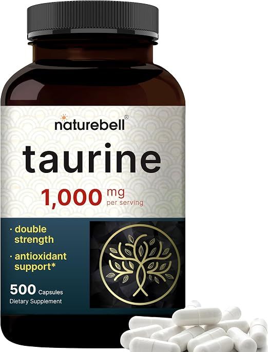 Natural Bell Taurine 1,000 mg - 500 Capsules