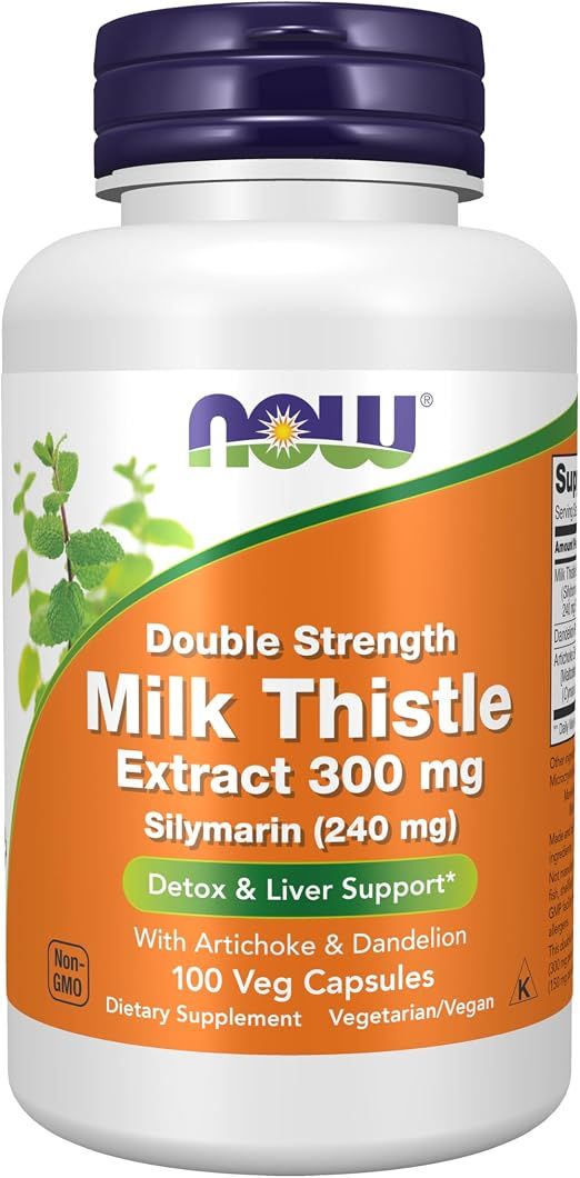 NOW Silymarin Milk Thistle 300 mg - 200 Veg Capsules