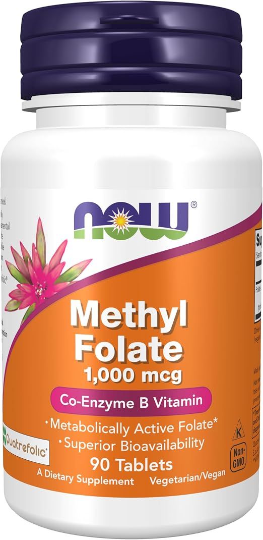 NOW Methyl Folate 1,000 mcg - 90 Veg Capsules