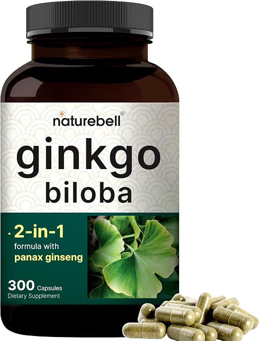 Natural Bell Ginkgo Biloba + Panax Ginseng - 300 Capsules