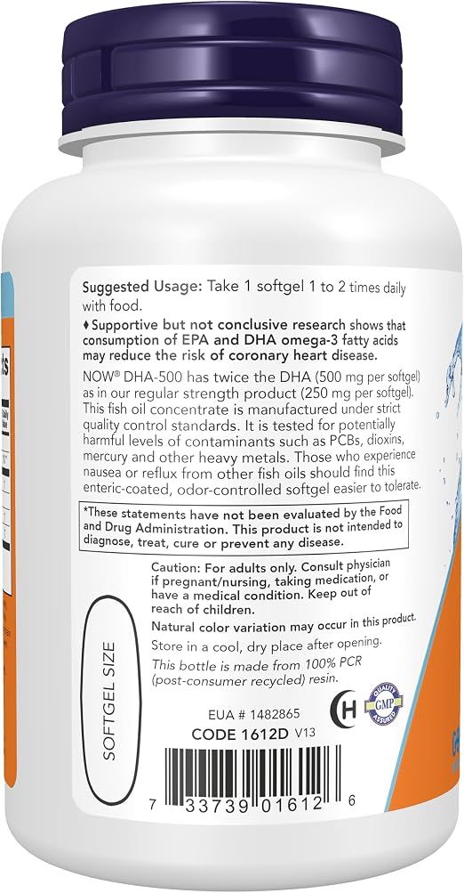 NOW DHA-500 + EPA - 90 Softgels