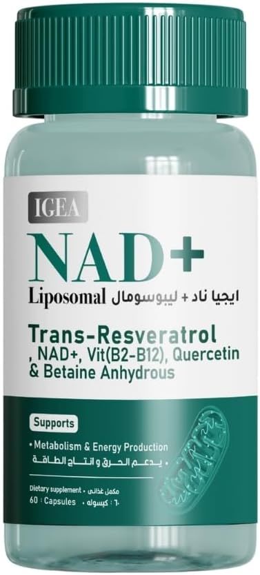 NAD+ Liposomal 500 mg – 60 Capsules