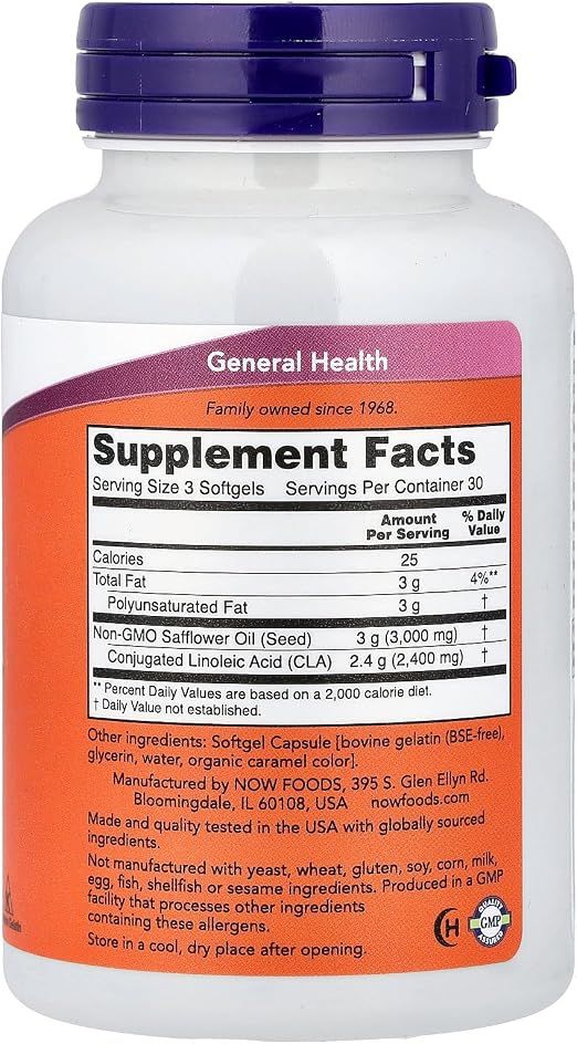 NOW CLA 800 mg - 90 Softgels