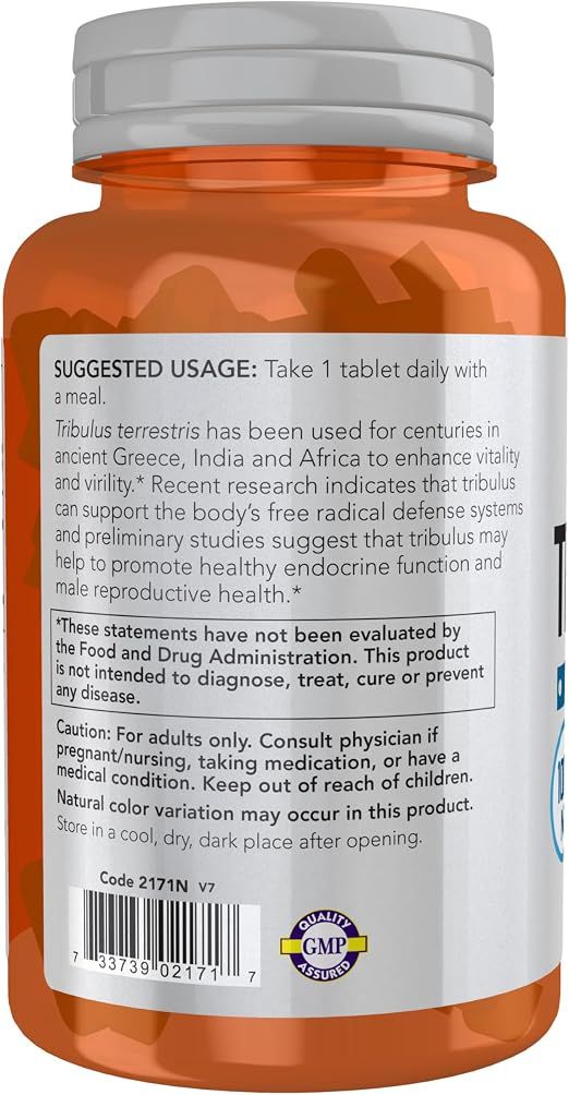 NOW Tribulus 1,000 mg - 90 Tablets